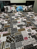 Pinterest Bedsheet ( patch work print )