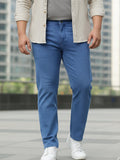 Plus Men's Light Blue Regular Fit Denim Jeans Stretchable