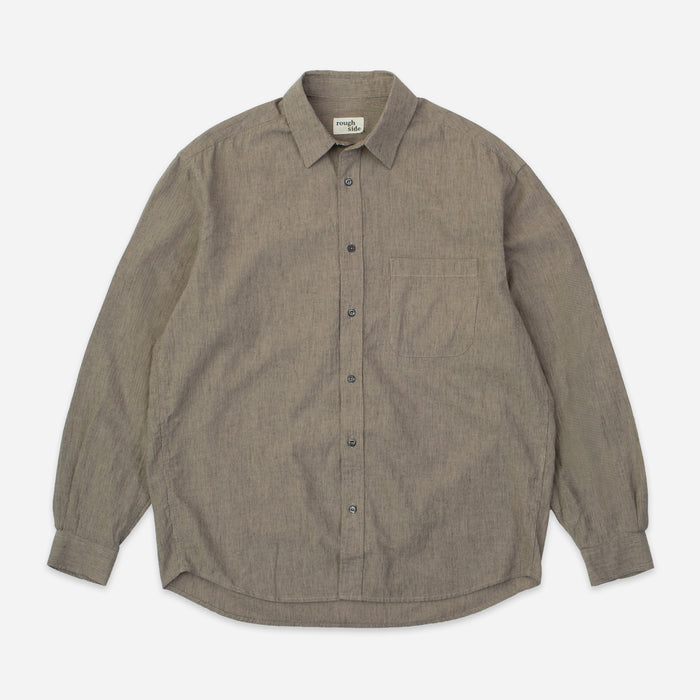 PRIMARY SHIRT - BEIGE PIN STRIPE
