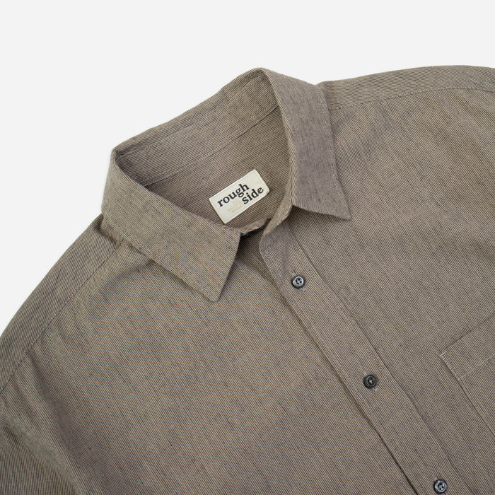 PRIMARY SHIRT - BEIGE PIN STRIPE