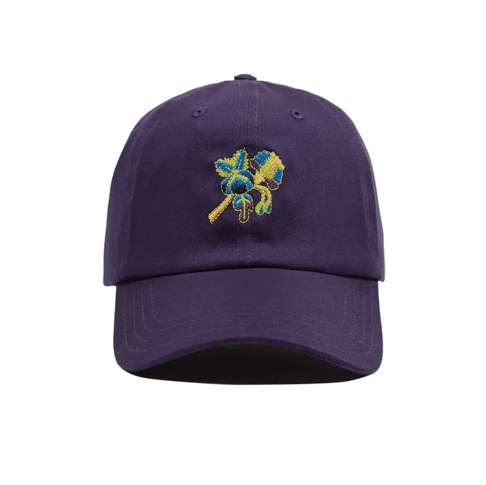 PSYCHA FLOWER TWILL CAP - PURPLE