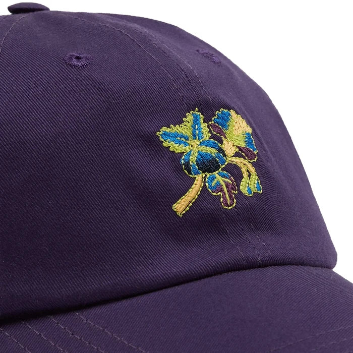 PSYCHA FLOWER TWILL CAP - PURPLE