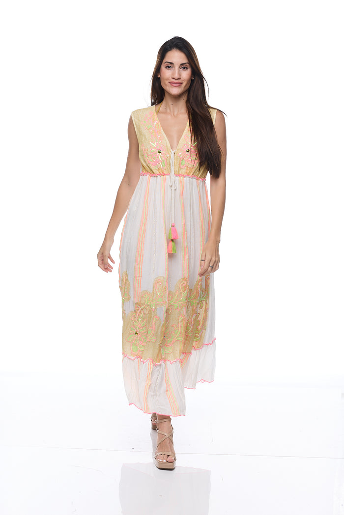 R-101 long COTTON dress