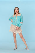 Ranee's turquoise dress