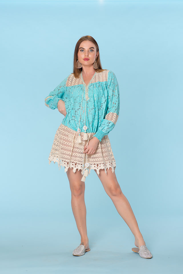 Ranee's turquoise dress