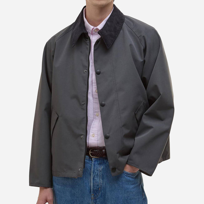 REVERSIBLE TRANSPORTER JACKET - ELDERBERRY/TARTAN