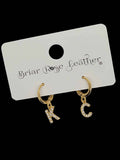 Rhinestone KC huggie earrings
