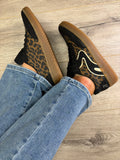 Rieker - Black Animal Print Trainer