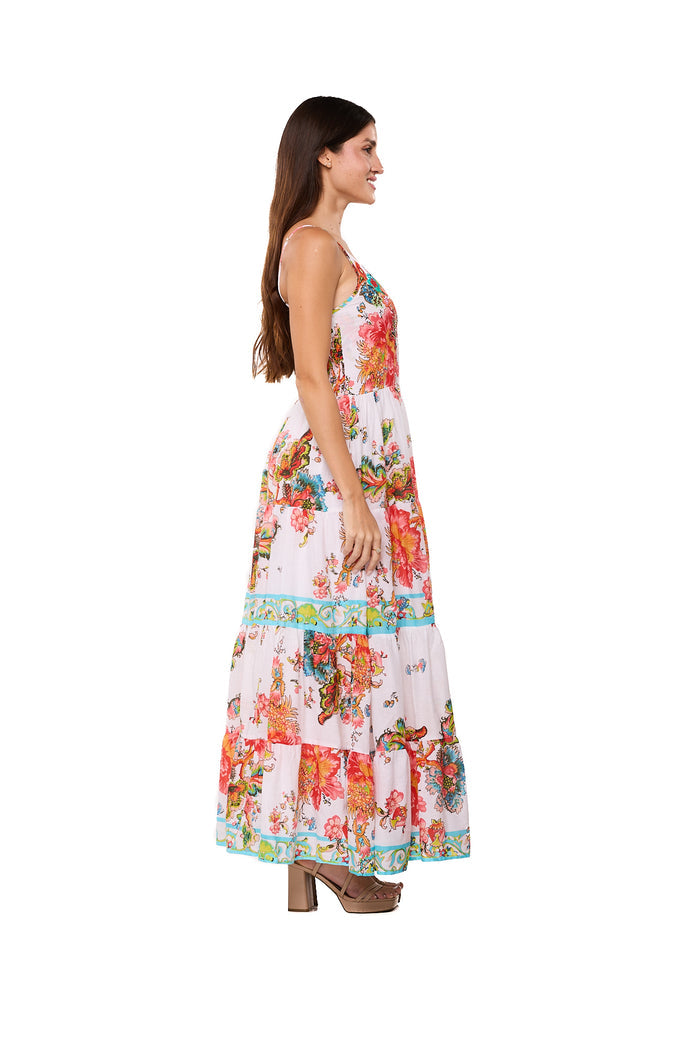 Romantic Floral Maxi Dress-26618