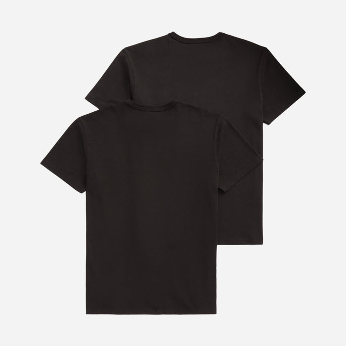 RRL Garment Dyed Pocket T-Shirt Two-Pack Black