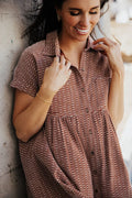 Rust Textured Dress
