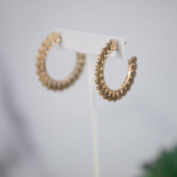 Scalloped Edge Hoops