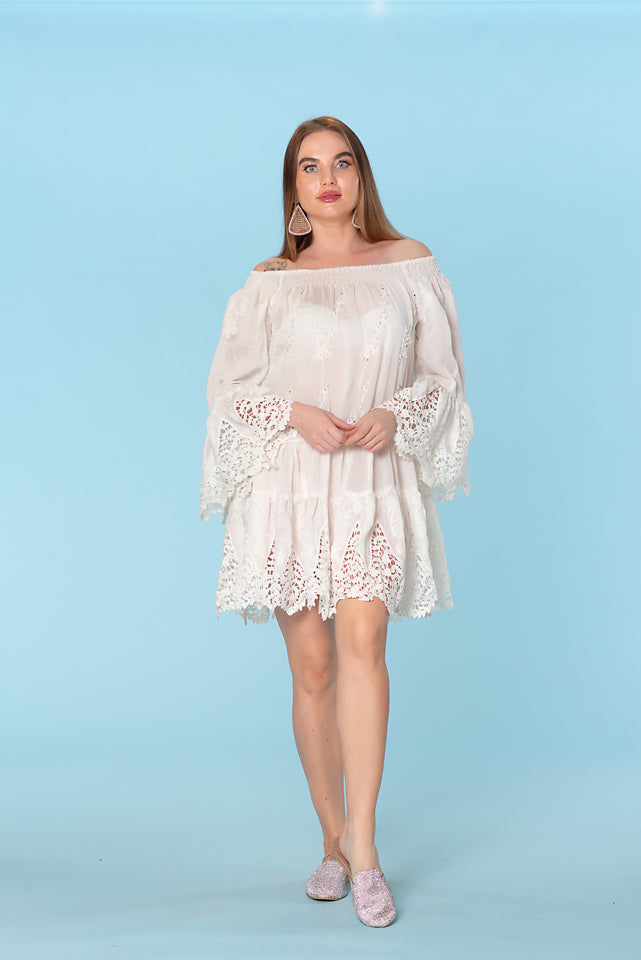 Sexy off shoulder lace dress
