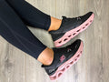 Skechers - Black/Pink Slip-In Trainer