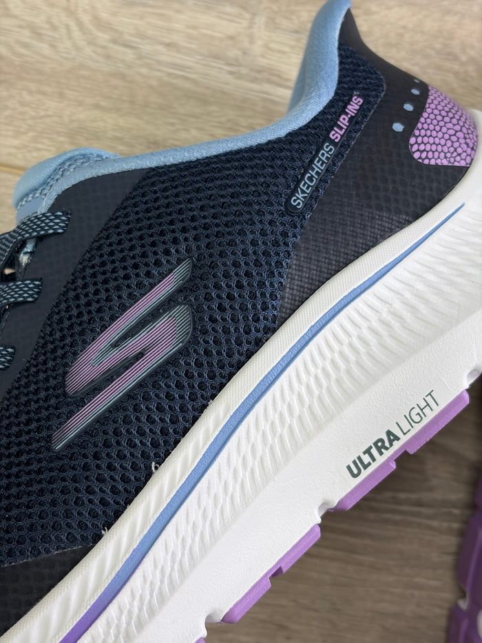 Skechers - Navy/Purple Slip-in Trainer