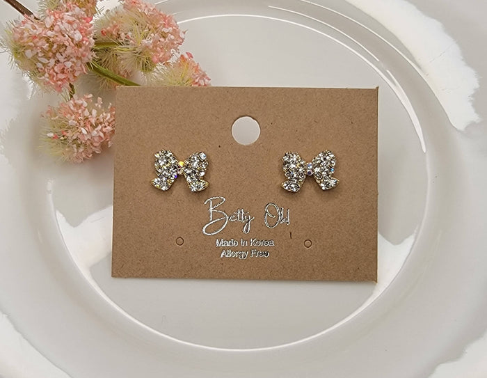 SMALL BOW STUD EARRINGS