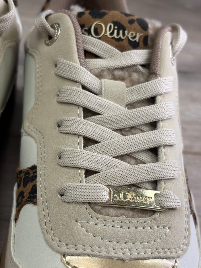 SOliver - Beige Multi Trainer