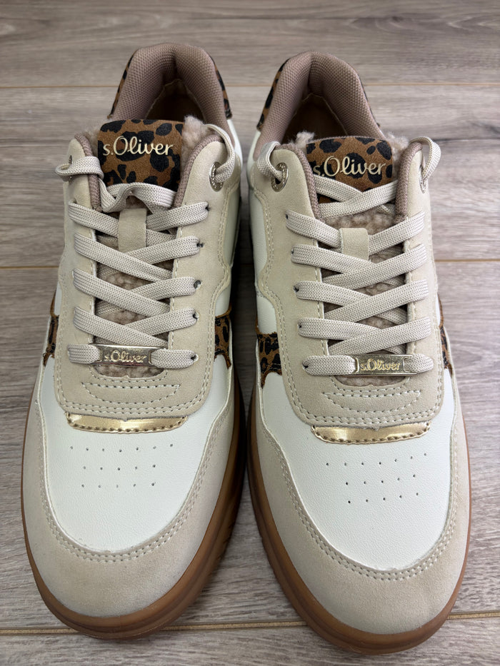 SOliver - Beige Multi Trainer
