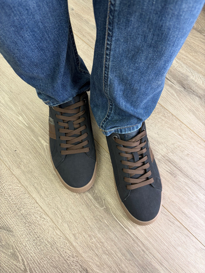 s.Oliver - Navy/Brown Trainer