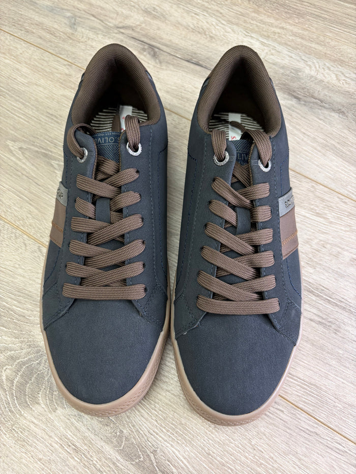 s.Oliver - Navy/Brown Trainer