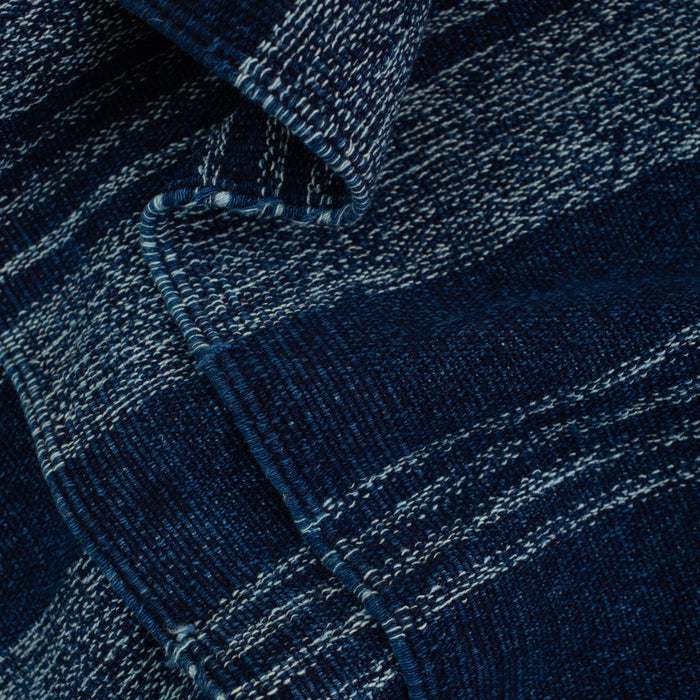 STRIPED BEACH MATT - NAVY