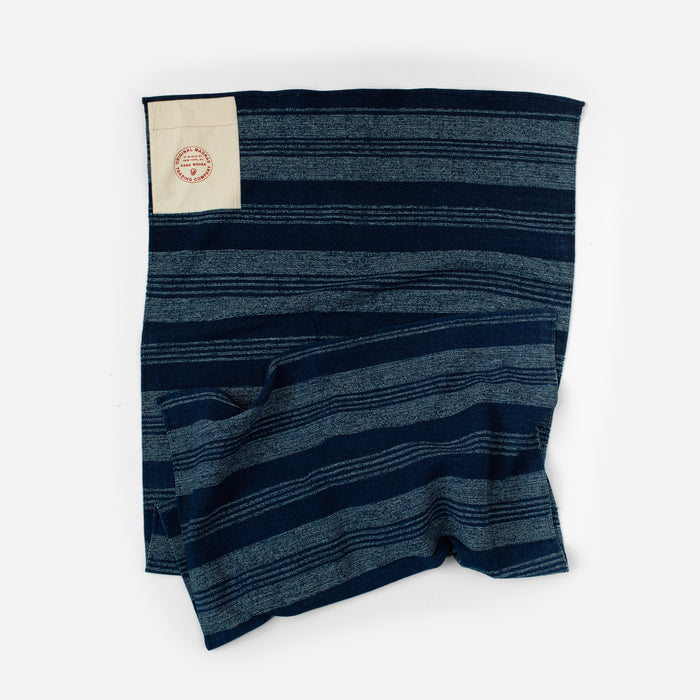 STRIPED BEACH MATT - NAVY