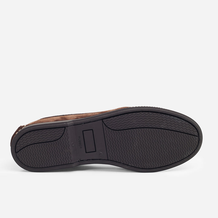 SUEDE BLUCHER SHOE - DARK BROWN