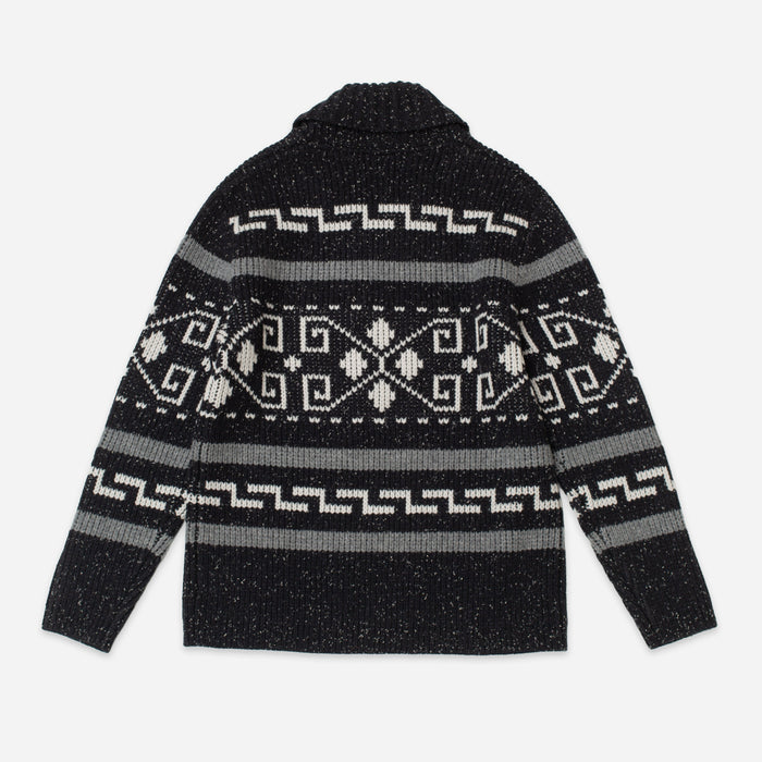 THE ORIGINAL WESTERLEY CARDIGAN - BLACK DONEGAL