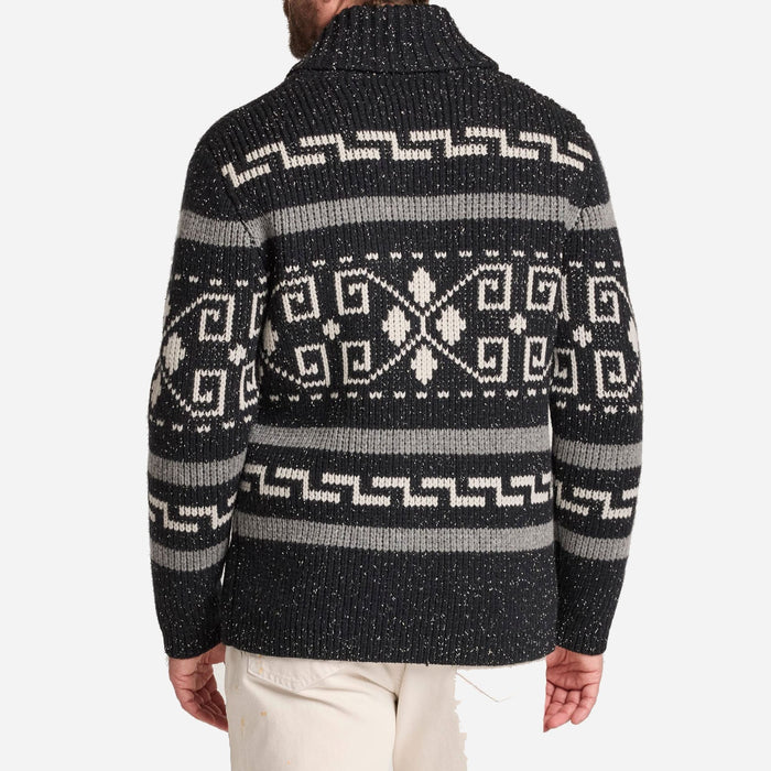 THE ORIGINAL WESTERLEY CARDIGAN - BLACK DONEGAL