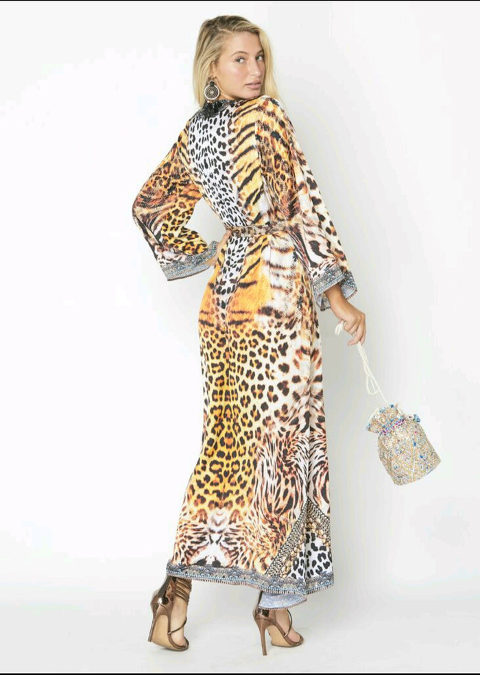 Tiger Kimono coverup