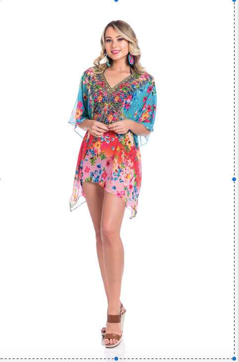 Tropical Floral kaftan