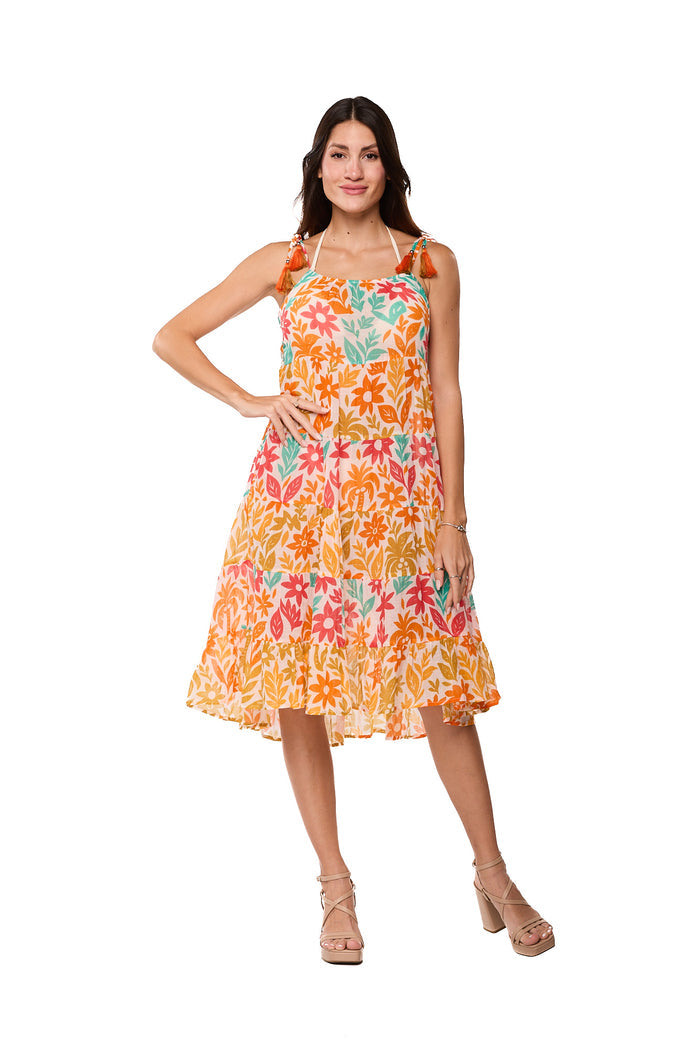 Tropical Floral Resort Sundress