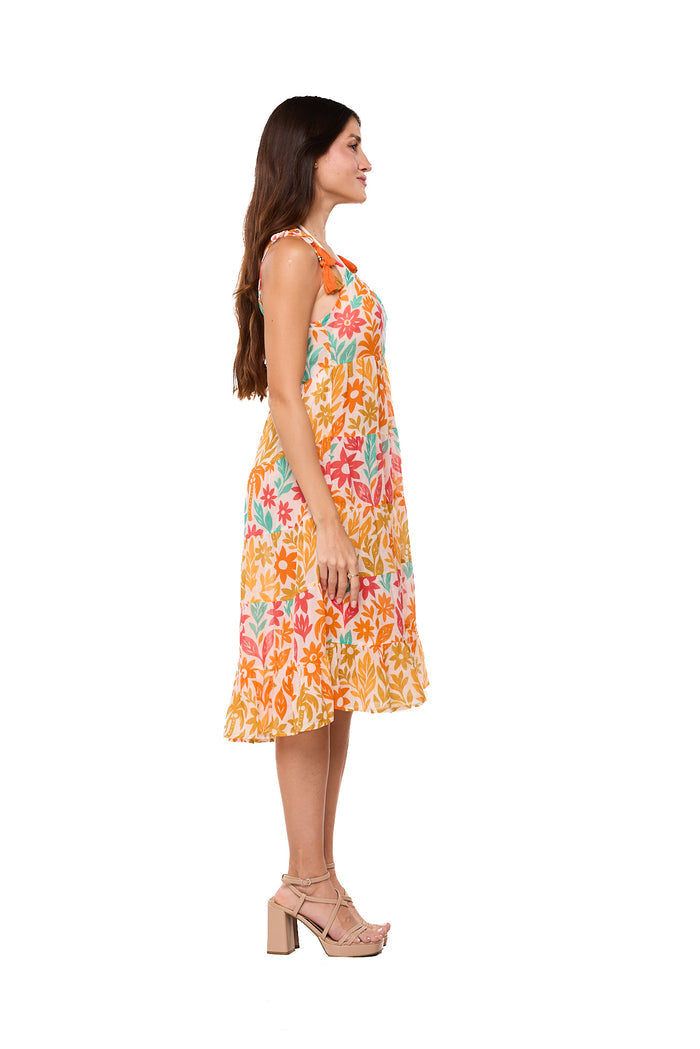 Tropical Floral Resort Sundress