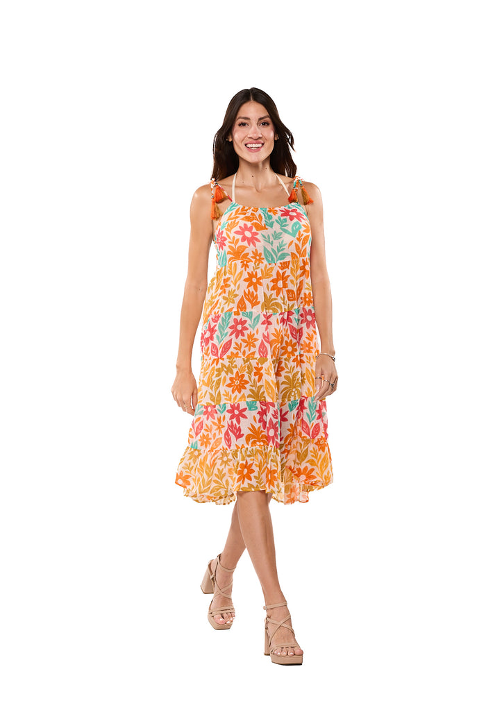 Tropical Floral Resort Sundress