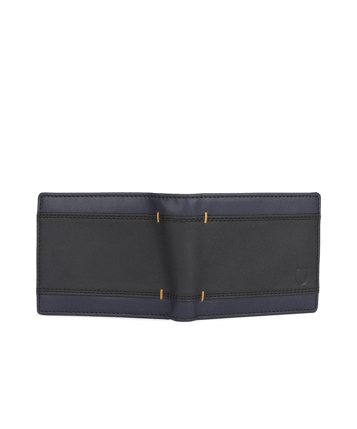 Urbano Fashion Men's Black, Blue Casual, Formal Leather Wallet-6 Card Slots