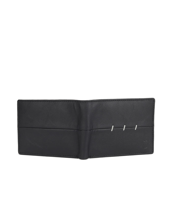 Urbano Fashion Men's Black Casual, Formal Leather Wallet-6 Card Slots