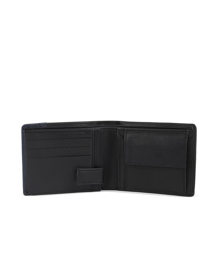 Urbano Fashion Men's Casual, Formal Black, Blue Genuine Leather Wallet-8 Card Slots