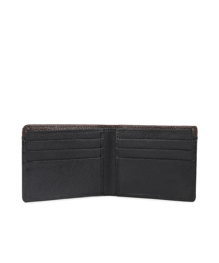 Urbano Fashion Men's Casual, Formal Black Genuine Leather Wallet-6 Card Slots