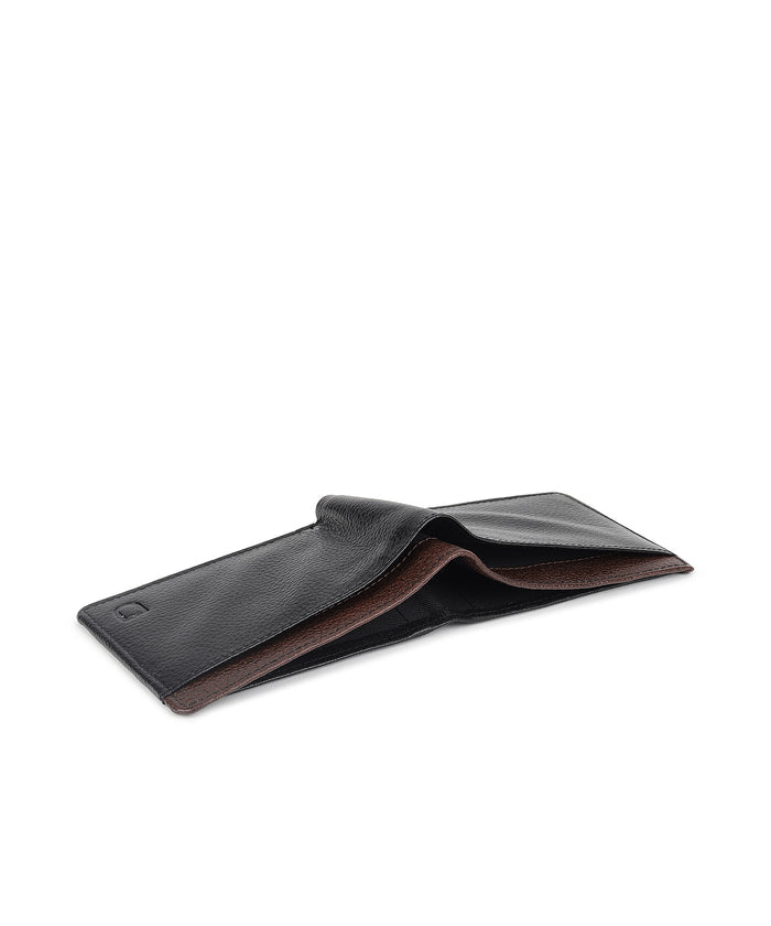 Urbano Fashion Men's Casual, Formal Black Genuine Leather Wallet-6 Card Slots
