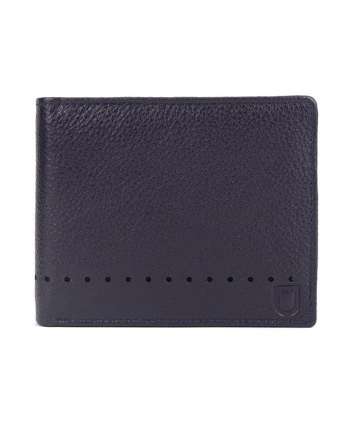 Urbano Fashion Men's Casual, Formal Blue Genuine Leather Wallet-3 Card Slots