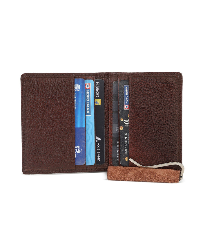 Urbano Fashion Men's Casual, Formal Brown Genuine Leather Wallet-4 Card Slots