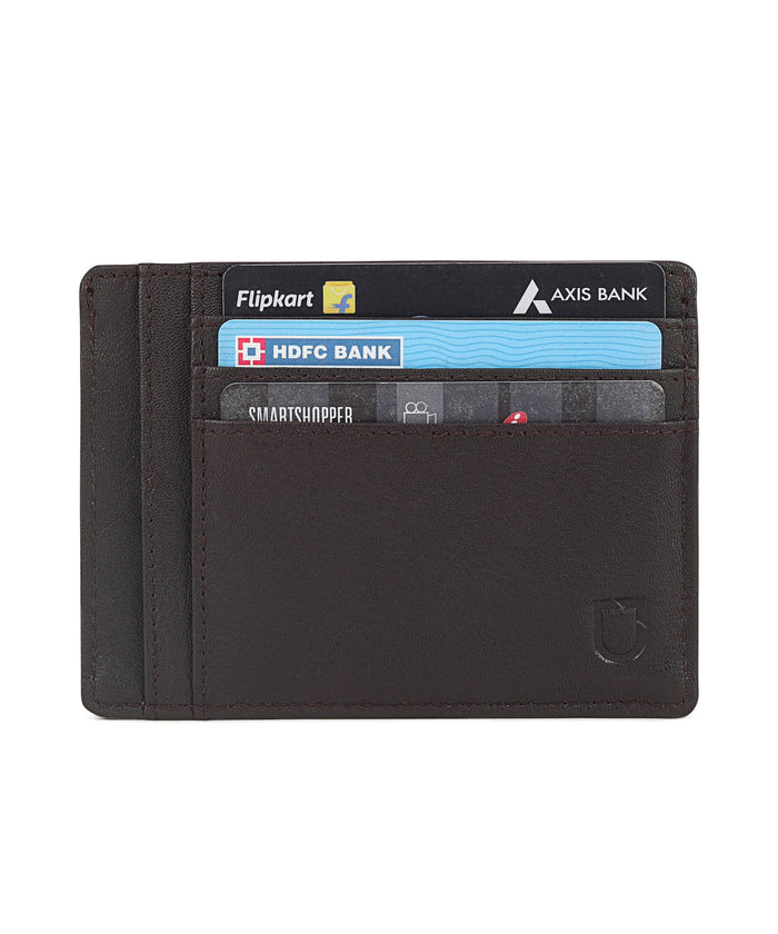 Urbano Fashion Men's Casual, Formal Brown Genuine Leather Wallet-5 Card Slots