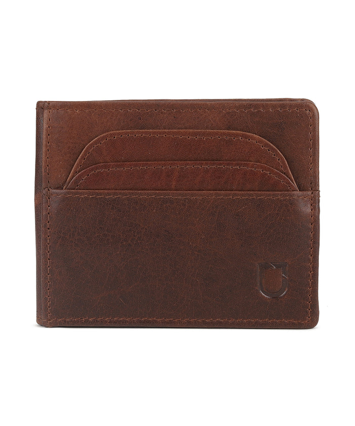 Urbano Fashion Men's Casual, Formal Brown Genuine Leather Wallet-6 Card Slots