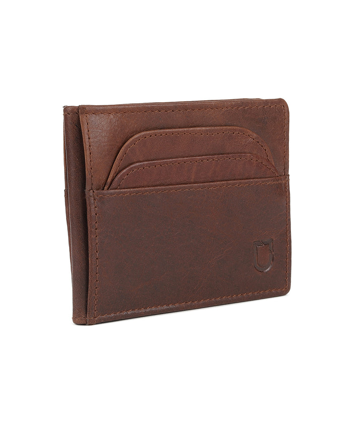 Urbano Fashion Men's Casual, Formal Brown Genuine Leather Wallet-6 Card Slots