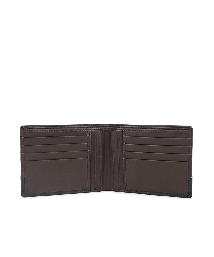 Urbano Fashion Men's Casual, Formal Tan, Black Genuine Leather Wallet-12 Card Slots