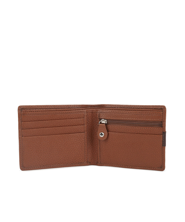 Urbano Fashion Men's Casual, Formal Tan Genuine Leather Wallet-4 Card Slots