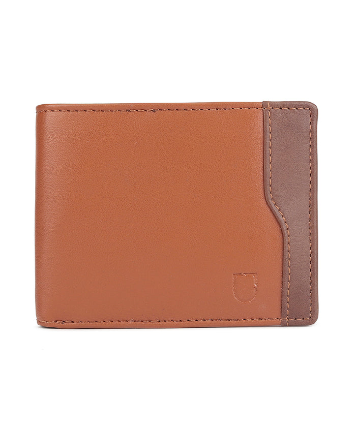 Urbano Fashion Men's Tan, Brown Casual, Formal Leather Wallet-4 Card Slots