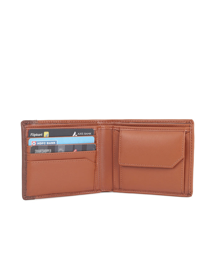 Urbano Fashion Men's Tan, Brown Casual, Formal Leather Wallet-4 Card Slots