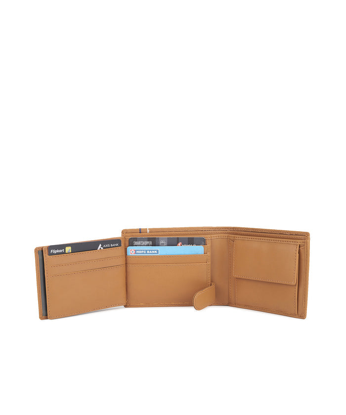 Urbano Fashion Men's Tan Casual, Formal Leather Wallet-8 Card Slots