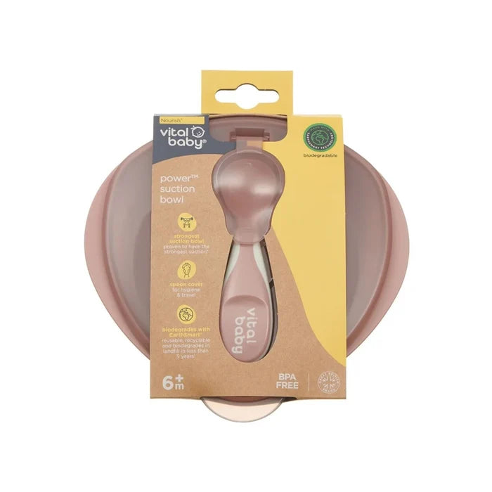 Vital Baby Nourish Power Suction Bowl - Natural Berry - ebebek - Black Friday